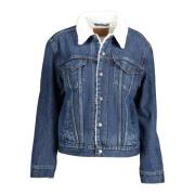 Levi's Denim pälsfodrad jacka Blue, Dam