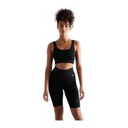 Aim'n Black Ribbed Seamless Biker Shorts Black, Dam