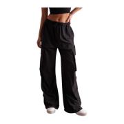 Aim'n Black Windbreaker Parachute Pants Black, Dam