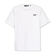 Rotate Birger Christensen T-shirt med logotyp White, Dam