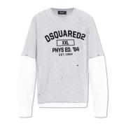 Dsquared2 T-shirt med logotyp Gray, Herr