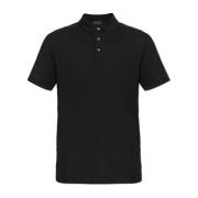 Emporio Armani Polo med broderat logotyp Black, Herr