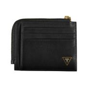 Guess Elegant Plnbok i Lder med RFID-skydd Black, Herr