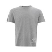 Versace Elegant Gr Bomull T-shirt Gray, Herr