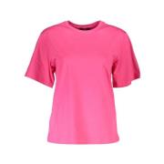 Cavalli Class Stiligt Rosa Logo Tee Pink, Dam