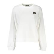 Cavalli Class Chic vit borstad mysig sweatshirt White, Dam