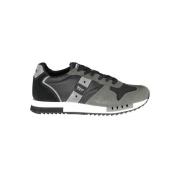 Blauer Klassiska svarta sport sneakers med snörning Black, Herr