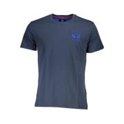 La Martina Elegant T-shirt med korta ärmar och rund halsringning Blue,...