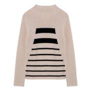 Erika Cavallini Tröja Turtleneck Beige, Dam