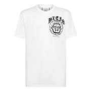 Philipp Plein Logo Vit T-shirt och Polo White, Herr