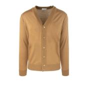 Paolo Pecora Brun Cardigan Sweater Regular Fit Brown, Herr