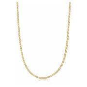 Nialaya Mens Gold Cuban Link Chain in 3mm Yellow, Herr