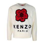 Kenzo Vit Tröja Bekväm Passform White, Herr