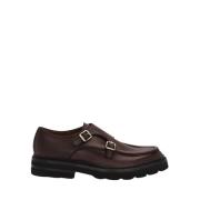 Lottusse Mocha Calfskin Murphy Double Buckle Shoes Brown, Herr