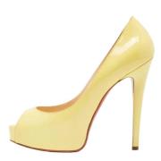 Christian Louboutin Pre-owned Pre-owned Laeder klackskor Yellow, Dam