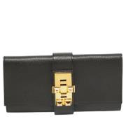 Hermès Vintage Pre-owned Laeder kuvertvskor Black, Dam