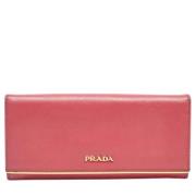 Prada Vintage Pre-owned Laeder plnbcker Pink, Dam