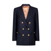 Blazé Milano Marinblå Dubbelknäppt Alcanara Blazer Blue, Dam