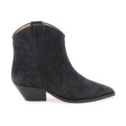 Isabel Marant Western Style Mocka Ankelboots Black, Dam