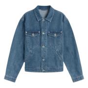 Kenzo Broderad Denim Truckerjacka Blue, Herr