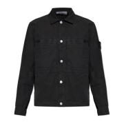 Stone Island Jacka med logotyp Black, Herr