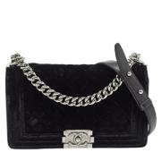 Chanel Vintage Pre-owned Tyg chanel-vskor Black, Dam