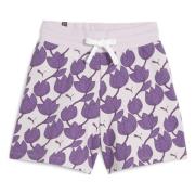 Puma Ess+ Blossom 5 tum AOP shorts Purple, Dam