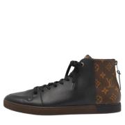 Louis Vuitton Vintage Pre-owned Belagd canvas sneakers Black, Herr