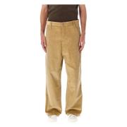 Ami Paris Sand Corduroy Baggy Fit Byxor Beige, Herr