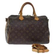 Louis Vuitton Vintage Pre-owned Canvas handvskor Brown, Dam