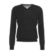 Kangra Svart Stickat Aw24 Black, Herr