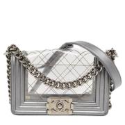 Chanel Vintage Pre-owned Laeder axelremsvskor Gray, Dam