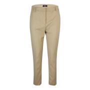 Liu Jo Beige Bomull Stretch Cigarette Byxor Beige, Dam