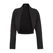 Cortana Metallic Cotton Short Jacket Turmalina Black, Dam