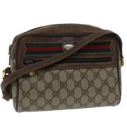 Gucci Vintage Pre-owned Canvas gucci-vskor Beige, Dam