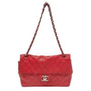 Chanel Vintage Pre-owned Laeder axelremsvskor Red, Dam