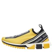 Dolce & Gabbana Pre-owned Pre-owned Tyg sneakers Yellow, Herr