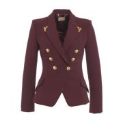 Elisabetta Franchi Röd Blazer Aw24 Damkläder Red, Dam