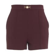 Elisabetta Franchi Röda Shorts Aw24 Modell 178cm Red, Dam