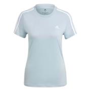 Adidas Essentials Slim 3 Stripes T-shirt Blue, Dam