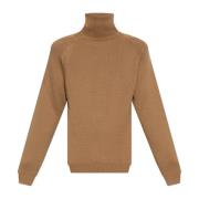 Moschino Ull Turtleneck Brown, Herr