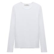 Dorothee Schumacher Räfflad Långärmad Topp All Time Favorites White, H...