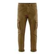 BomBoogie Slim Fit Cargo Pants Brown, Herr