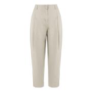 BomBoogie Tapered Trousers Beige, Dam