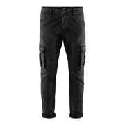 BomBoogie Slim Fit Cargo Byxor Black, Herr