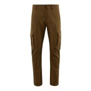 BomBoogie Stretch Bomulls Cargo Byxor Brown, Herr