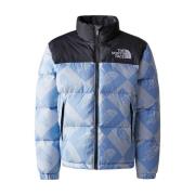 The North Face Retro Nuptse Barn Jacka Dusty Periwinkle Blue, Herr