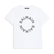 Balmain T-shirt med logotyp White, Unisex