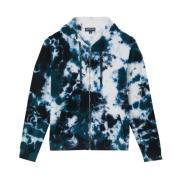 Vilebrequin Ocean Tie & Dye Hoodie med Dragkedja Multicolor, Herr