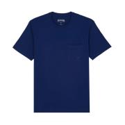 Vilebrequin Herr Ekologisk Bomull Sköldpadda T-shirt Blue, Herr